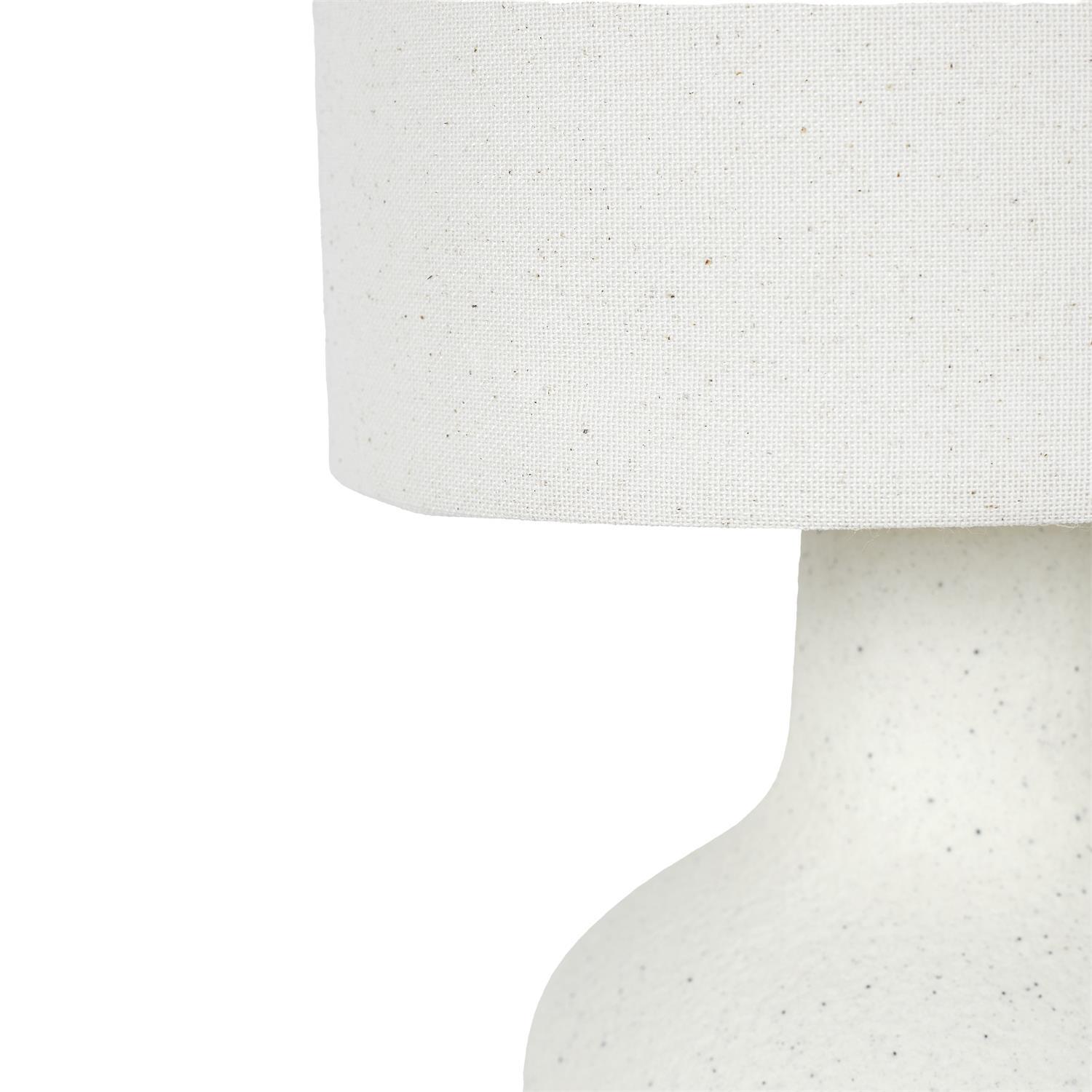 LAMPE CERAMIQUE CREME H.50CM