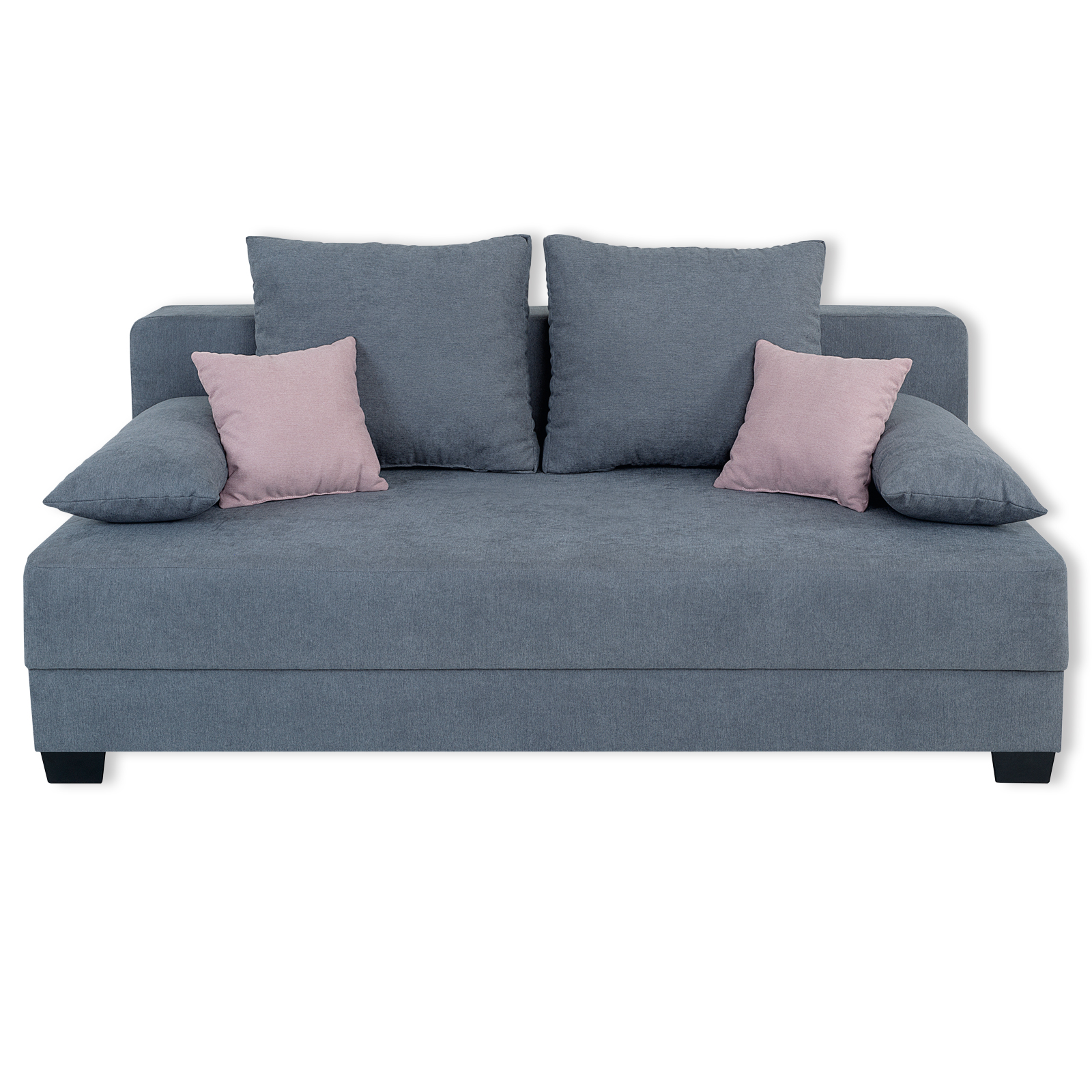 Boxspringsofa - grau - mit Staukasten - Dauerschläfer