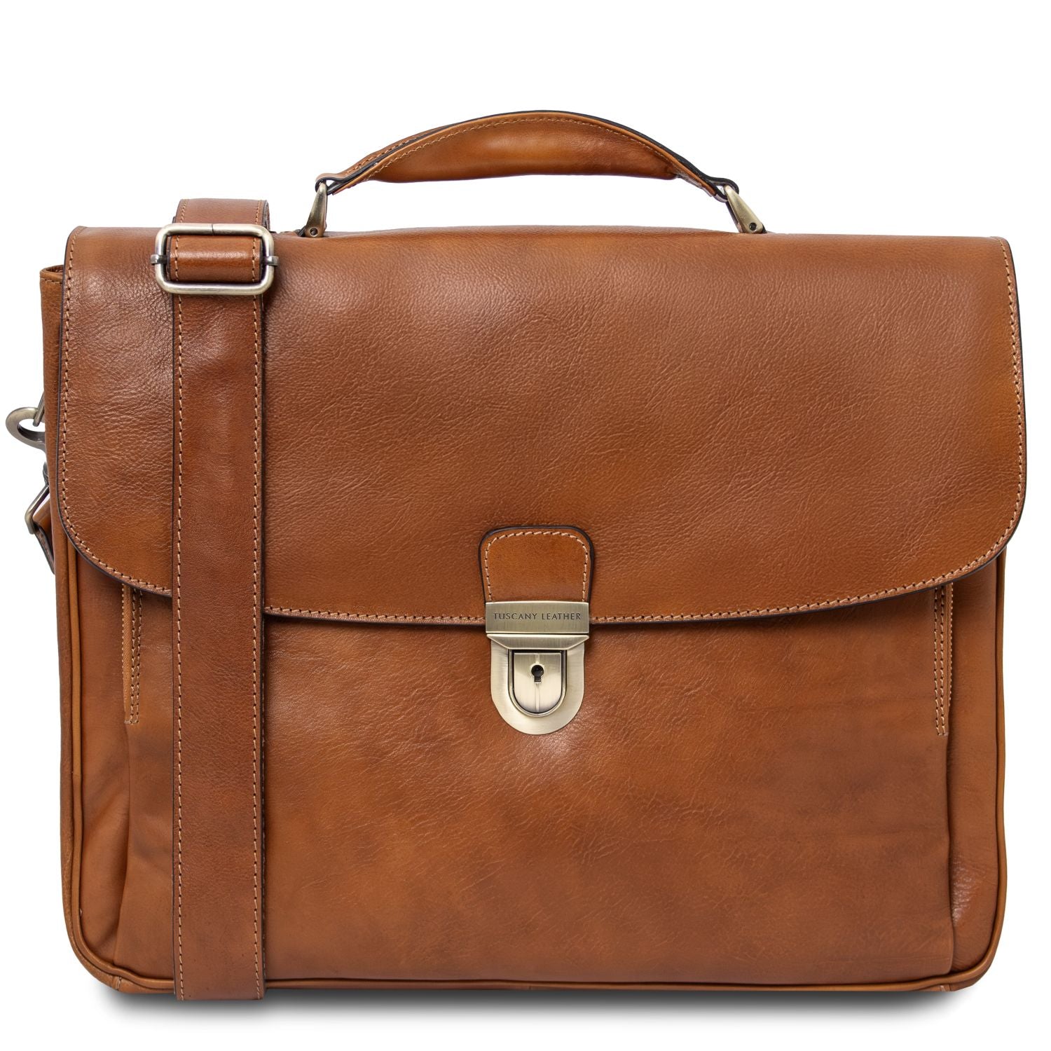 TL142067 – Alessandria – leren multi compartment TL SMART laptop Aktetas