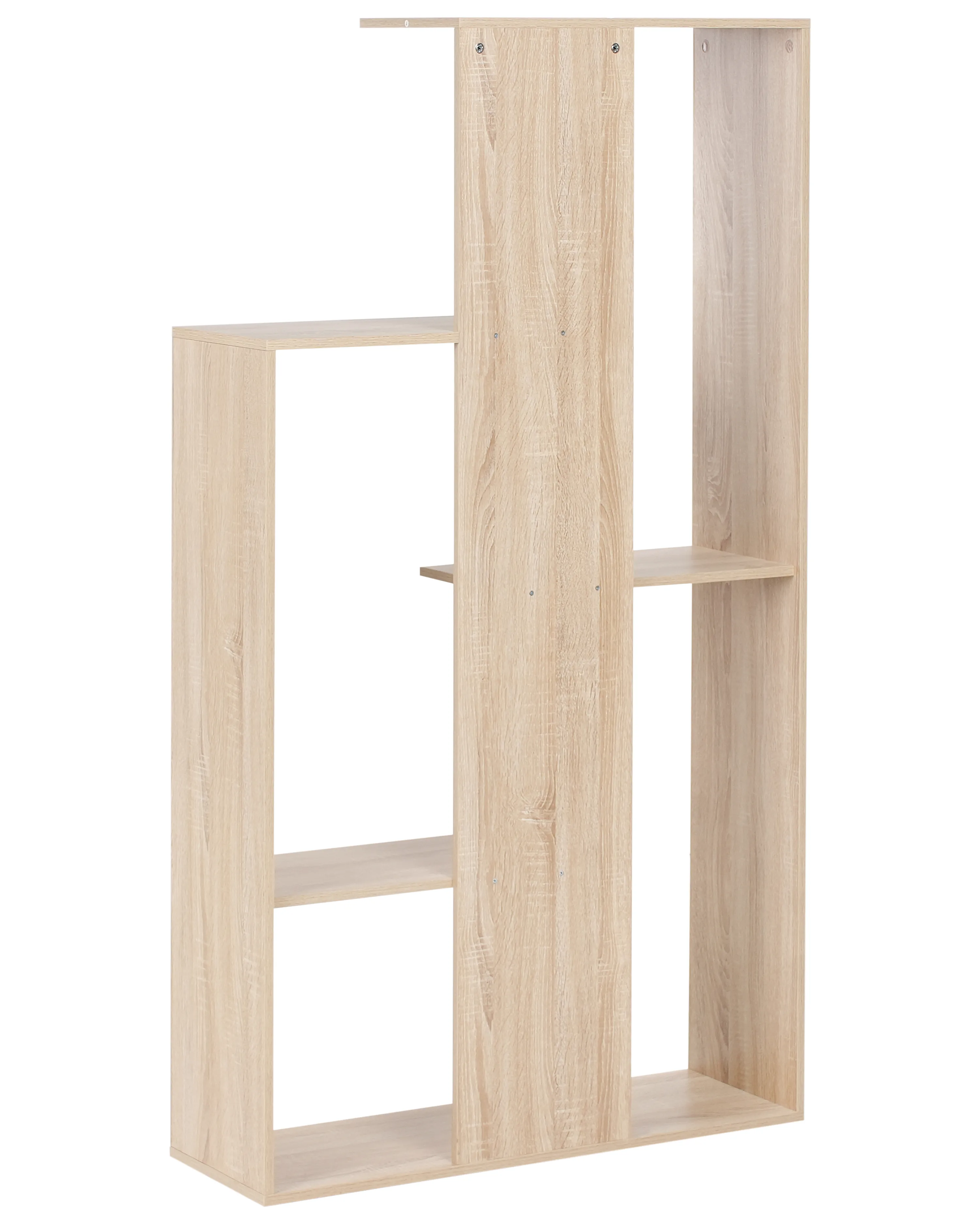 Boekenkast met 3 planken KAHNTAH 163 cm Lichtbruin