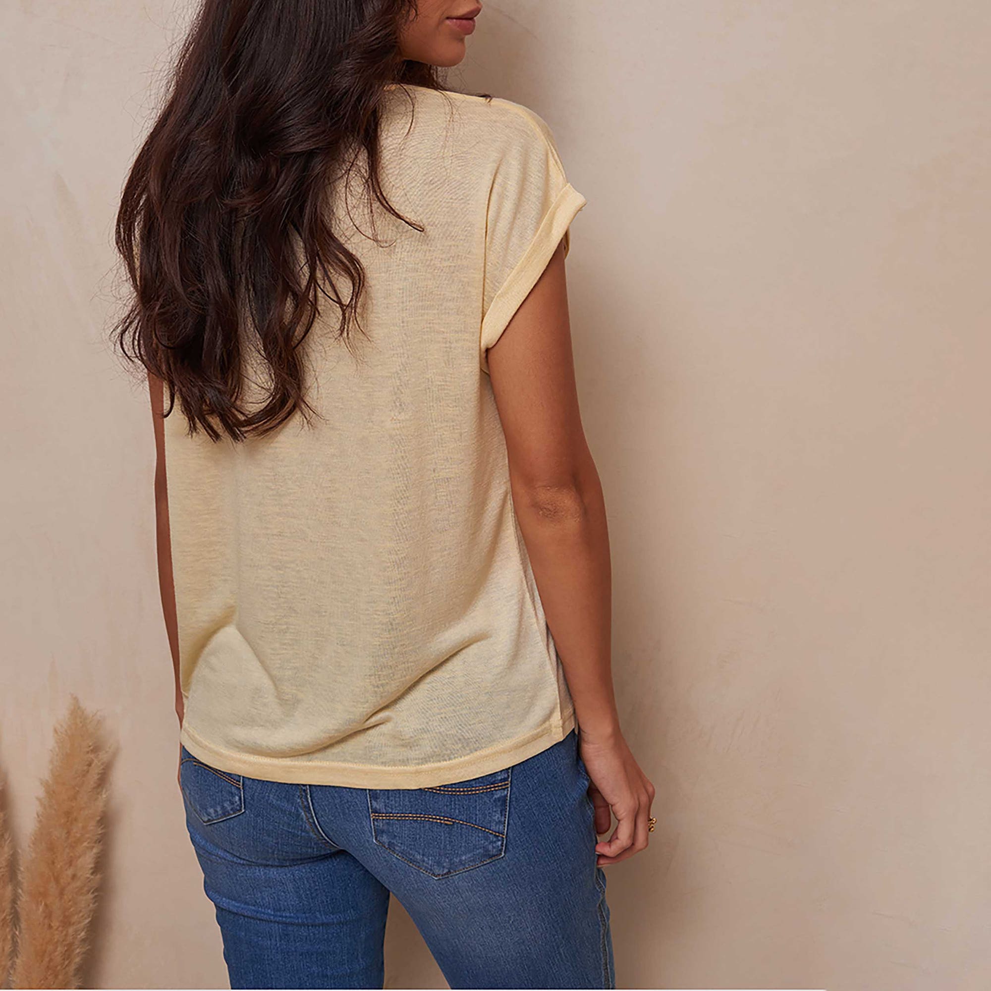 T-shirt Femme jaune