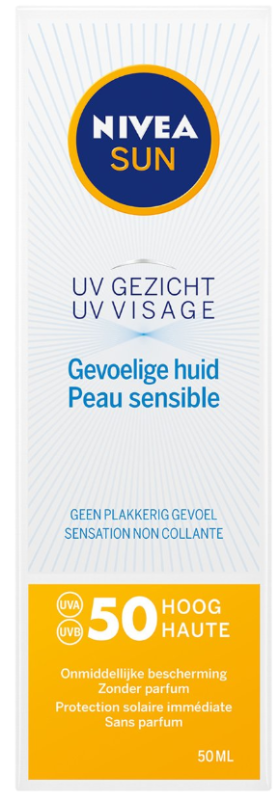 Nivea Sun Soothing Sensitive Gezichtszonnecrème SPF50 50ml
