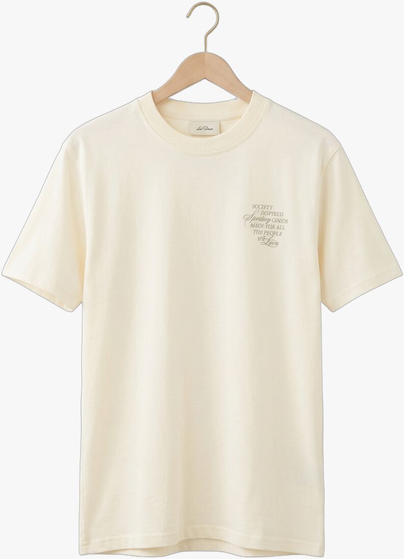 ecru les deux t-shirt ben faience t-shirt
