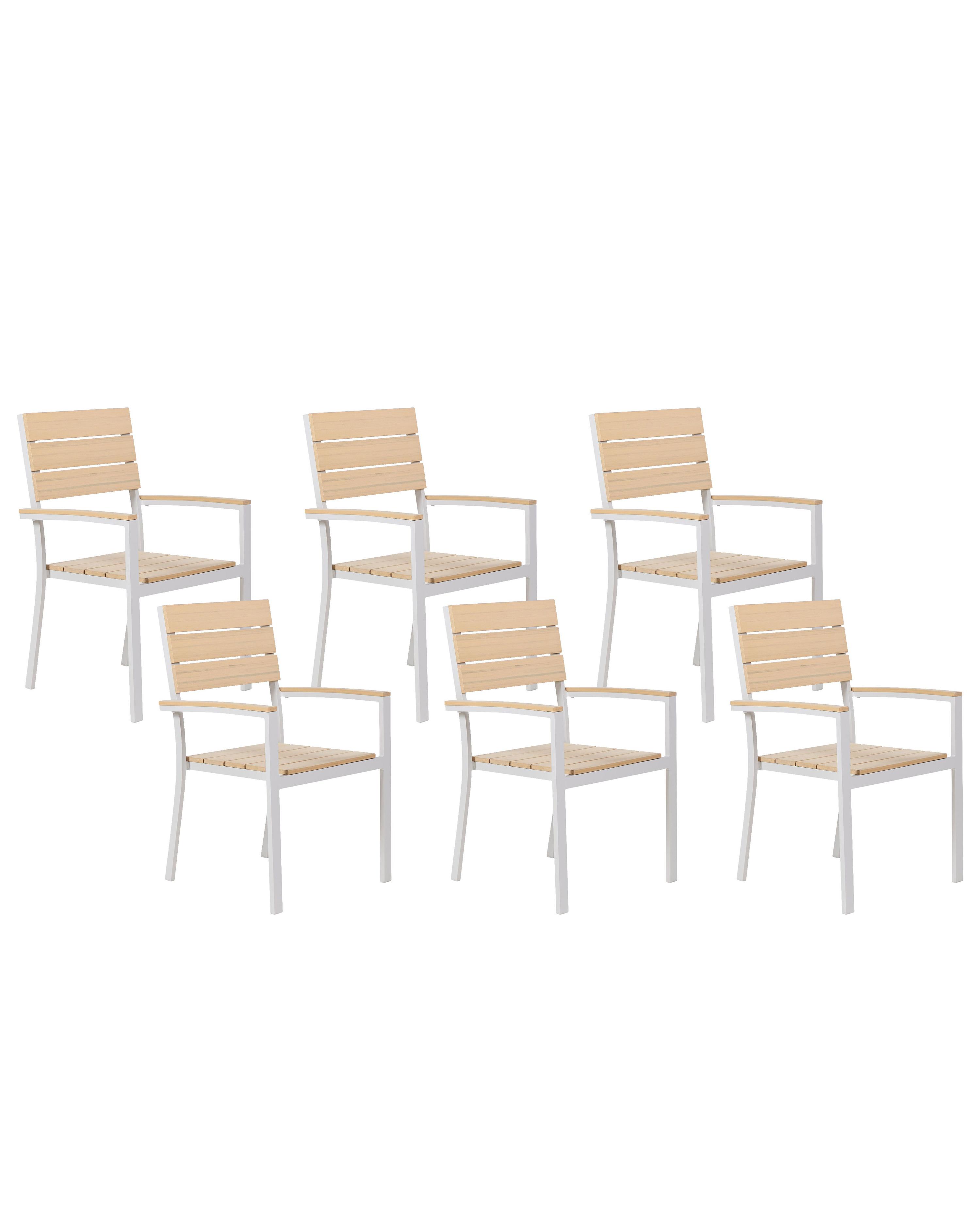Set van 6 tuinstoelen COMO Beige