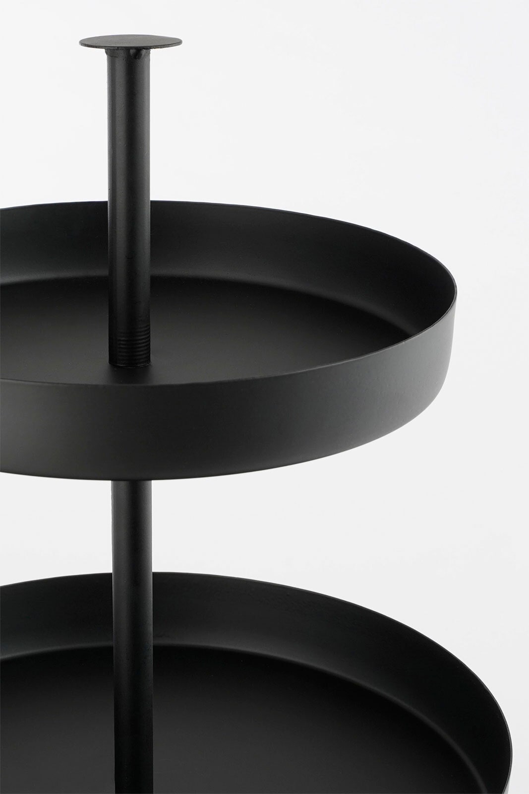 MICA DECORATIONS Etagere 2-stufig schwarz