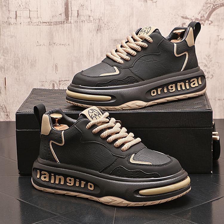 Mr Ozera - Veterschoenen met letters en platform