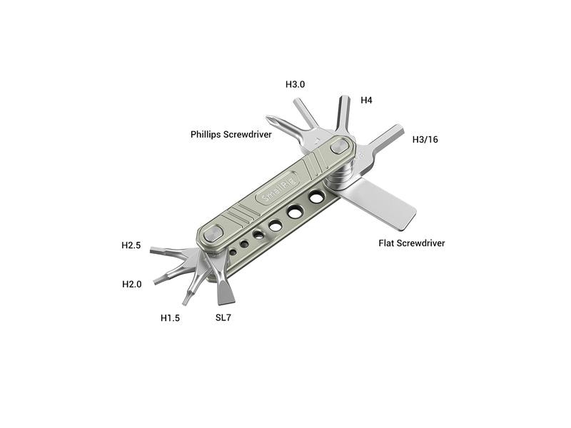 Smallrig Universal 9 in 1 Mulit-Tool Kit 9-in-1 faltbares Multitool-Kit für Videofilmer