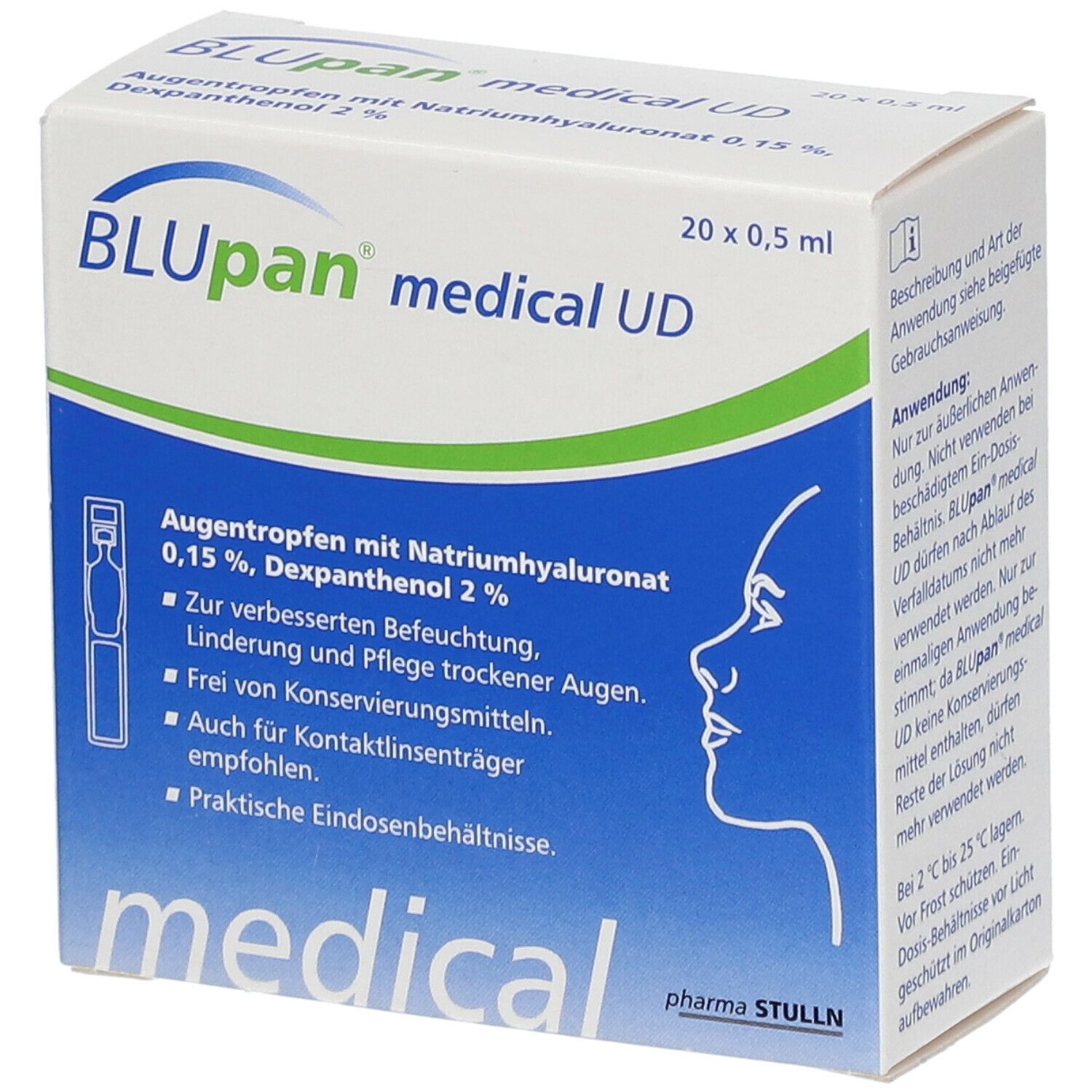 BLUpan® medical UD Augentropfen