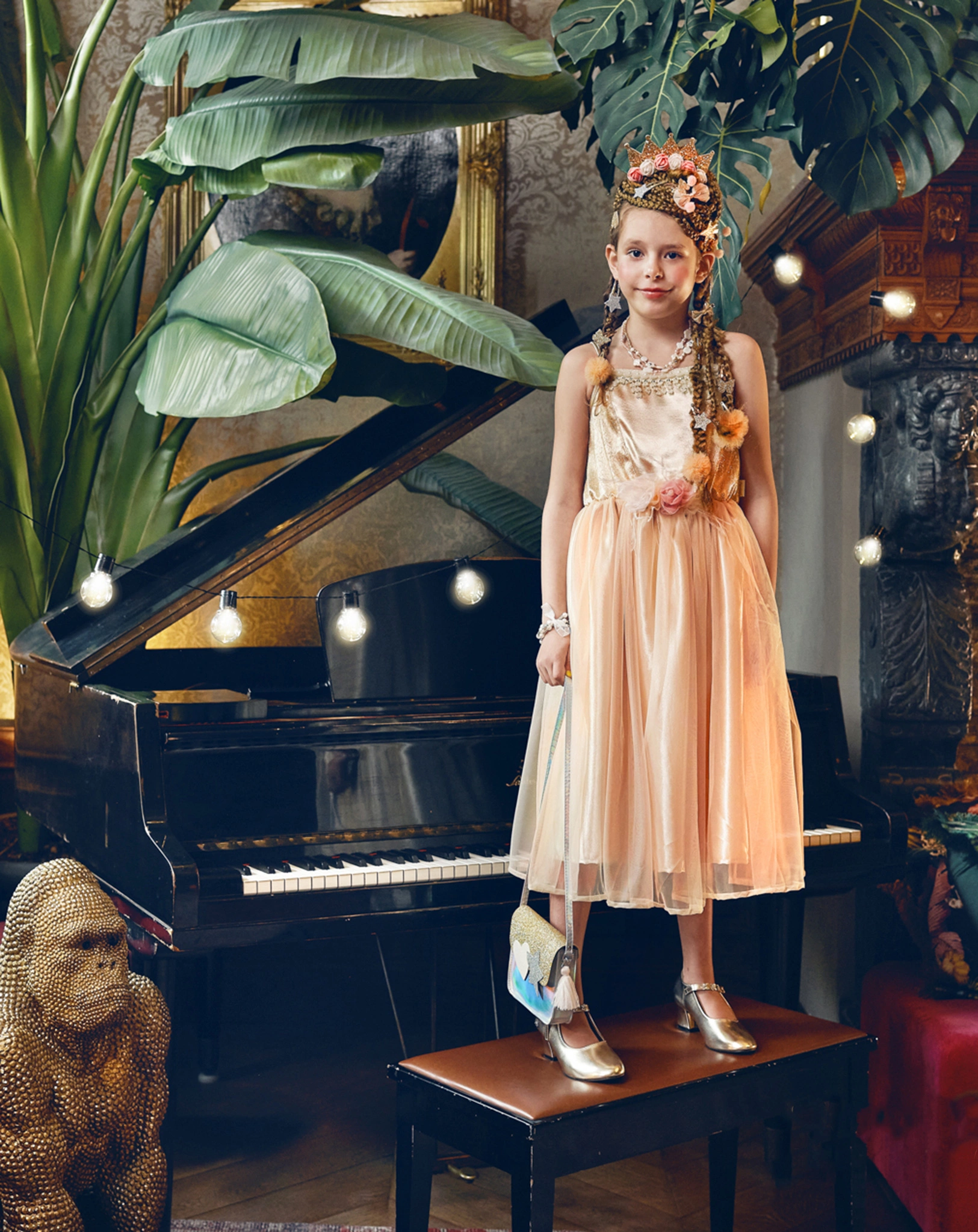 Kostüm-Kleid AMELIE in gold