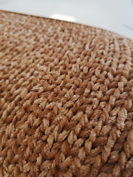 Plaid polyester l.150 x L.200 cm tricot camel