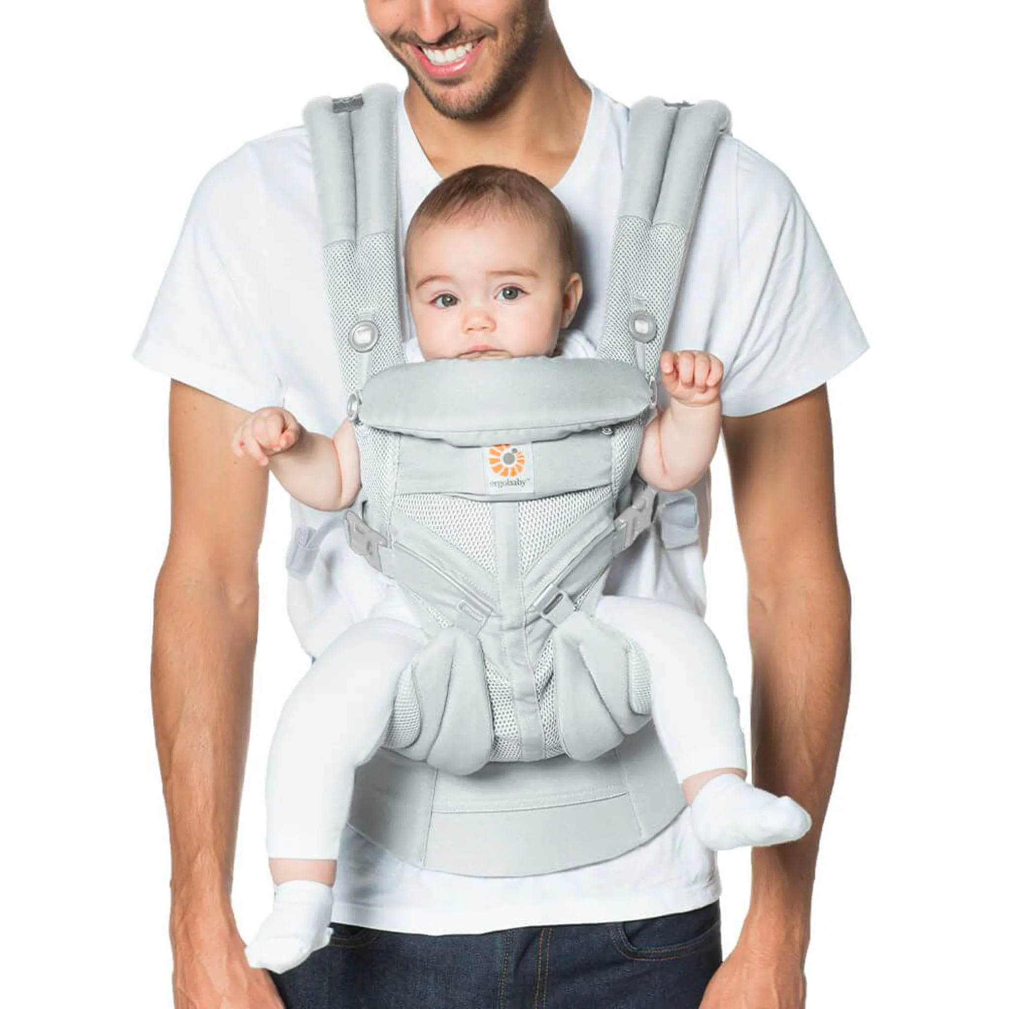 Ergobaby Porte-Bébé Omni 360 Cool Air Mesh - Gris Perle