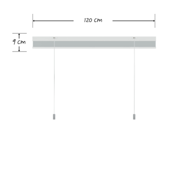 KARWEI dubbel plisségordijn lichtdoorlatend grijs (kleurnr. 6006) 120x180 cm (bxh)