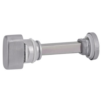 Karwei deurkruk set Roberto ovaal schild vrij-bezet sluiting 63/8 mm RVS