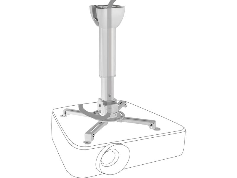 Celexon Deckenhalterung MultiCel 4060 Pro Weiss Beamer Deckenhalterung universal