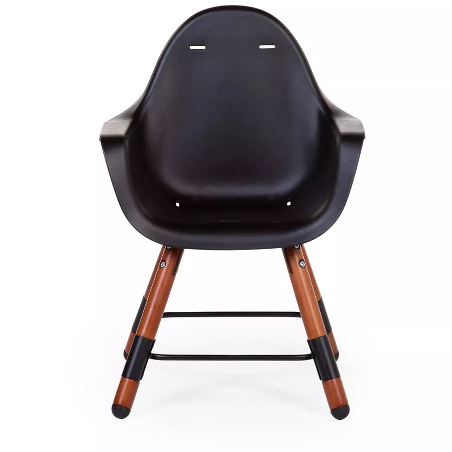 CHILDHOME Evolu 2 nussbaum  schwarz 2 in 1 + Ring