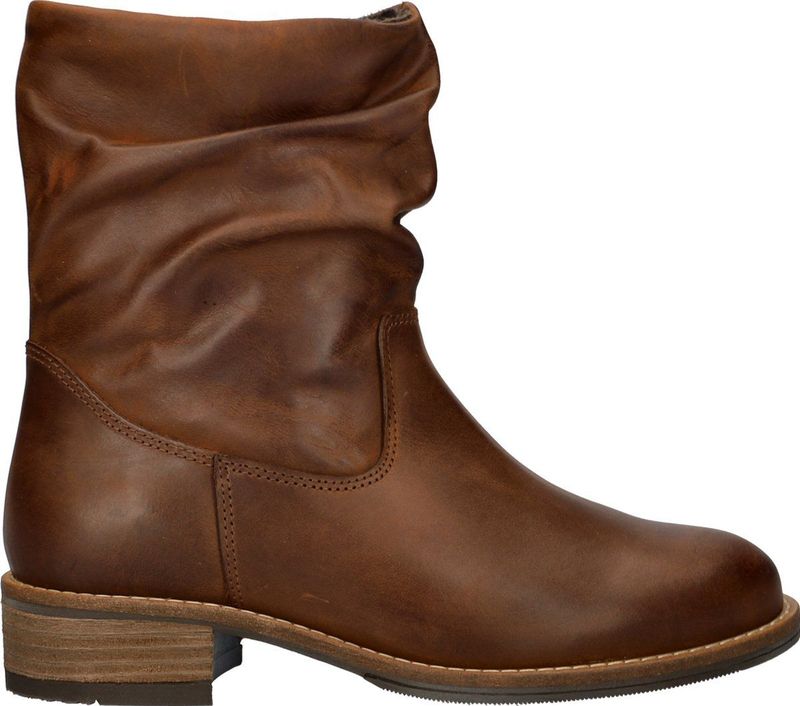 Nelson - Dames Boot - Rustiek Gewaxt Leer - Kleur Bruin