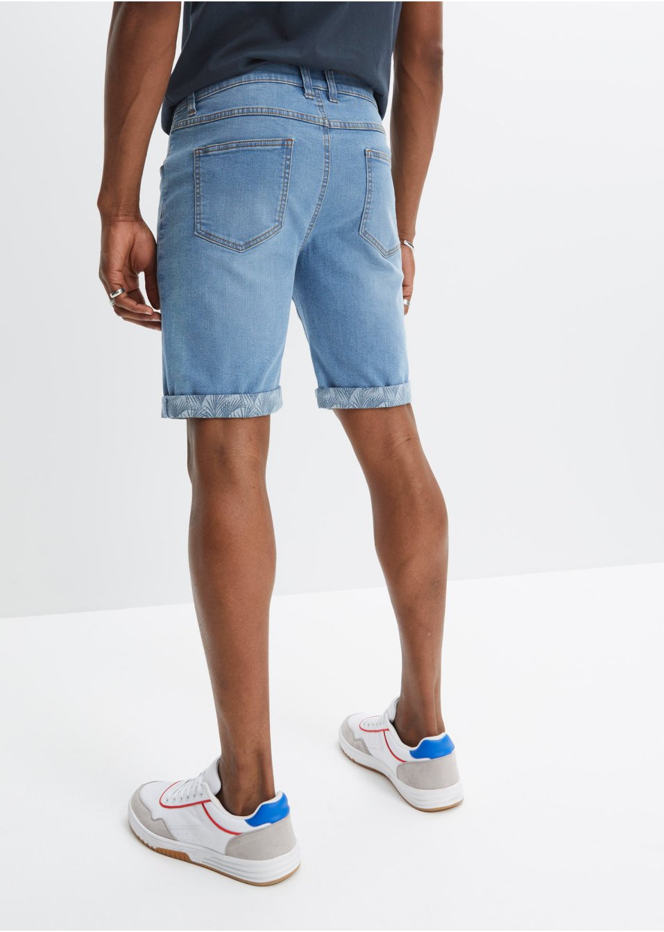 Bermuda en jean extensible, Regular Fit