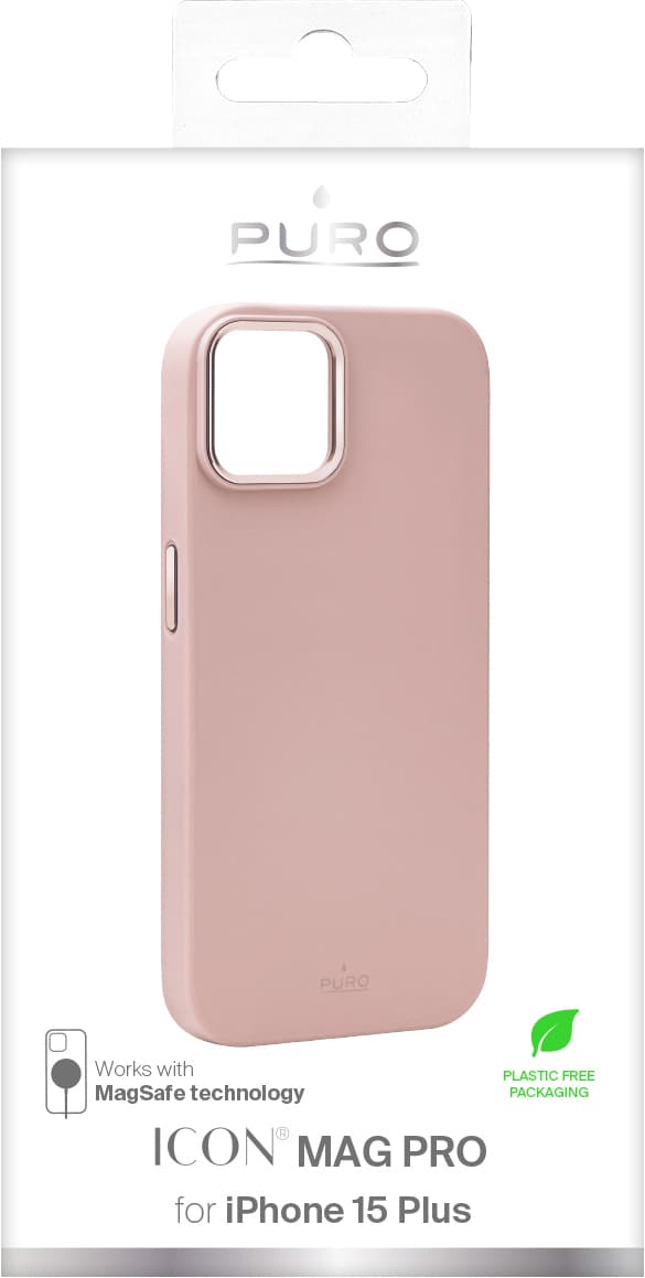 Puro Icon Mag Pro iPhone 15 Plus etui (pink)