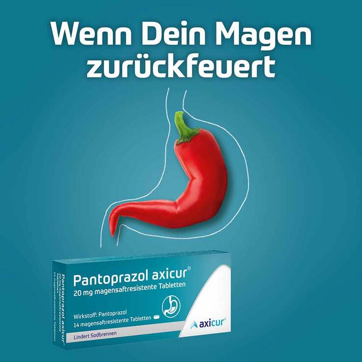 Pantoprazol axicur®  20 mg Tabletten  , 14 St