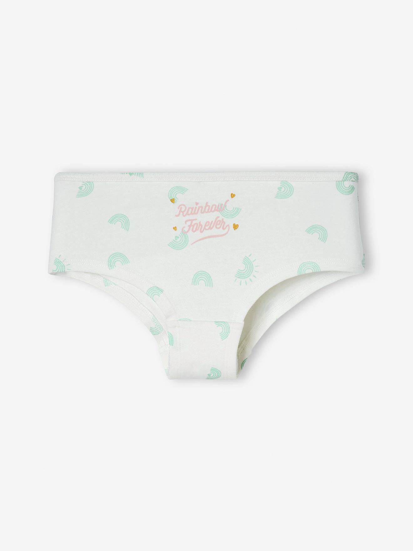 Pacote com 5 shorts rosa claro para meninas