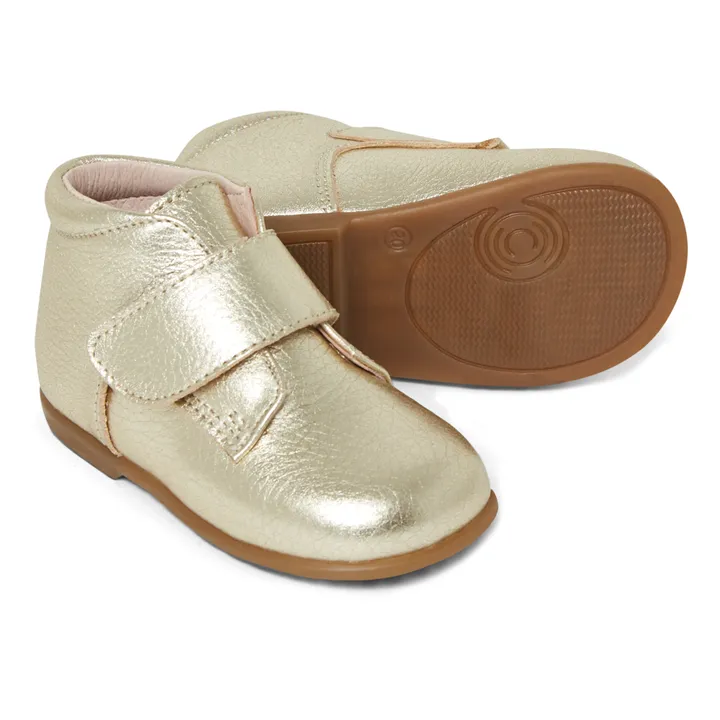 Poppée Bottillons Scratchs Cadet | Doré
