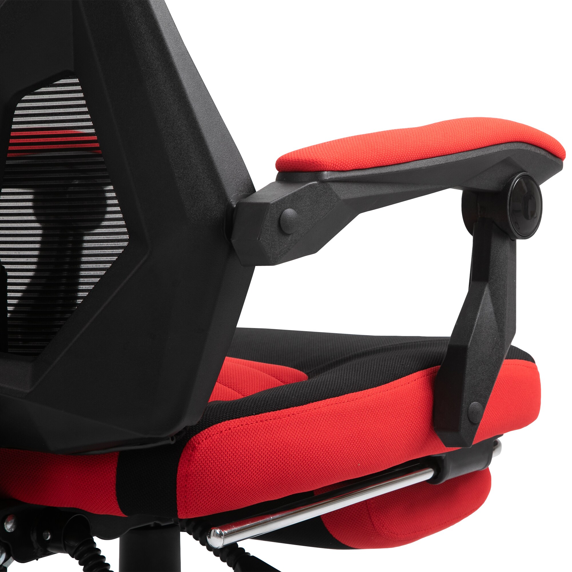 Vinsetto Gamingstuhl mit Fußstütze schwarz, rot 58 x 72 x 108-118 cm (BxTxH)
