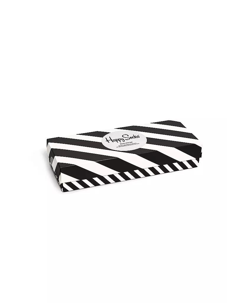 HAPPY SOCKS Damen Socken 4er Pgk. CLASSIC BLACK & WHITE  black schwarz