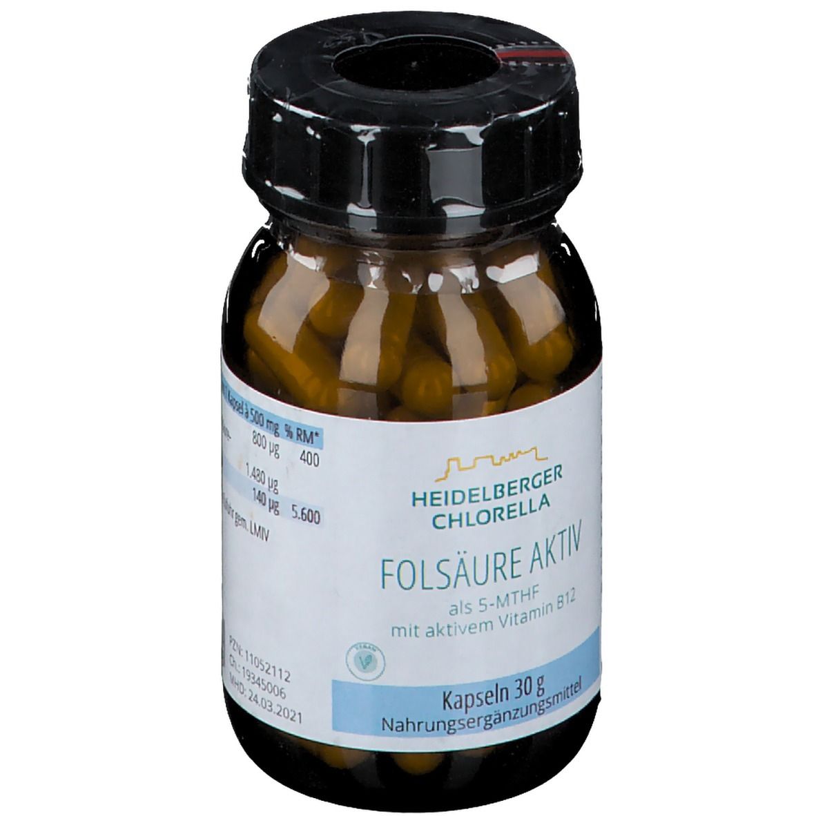 Heidelberger Chlorella® Folsäure aktiv + Vit. B12 aktiv