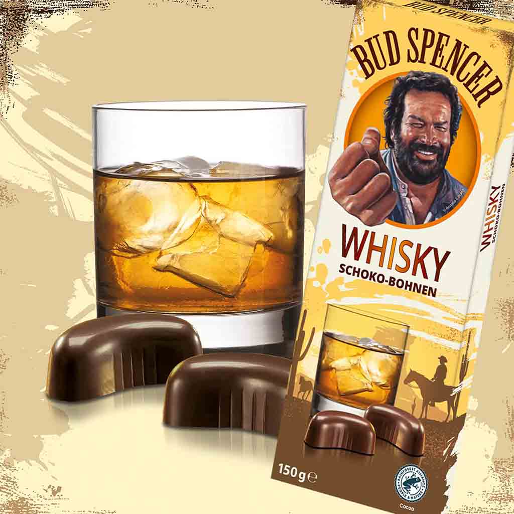 Piasten Bud Spencer Whisky Schokobohnen 150g MHD:25.11.25