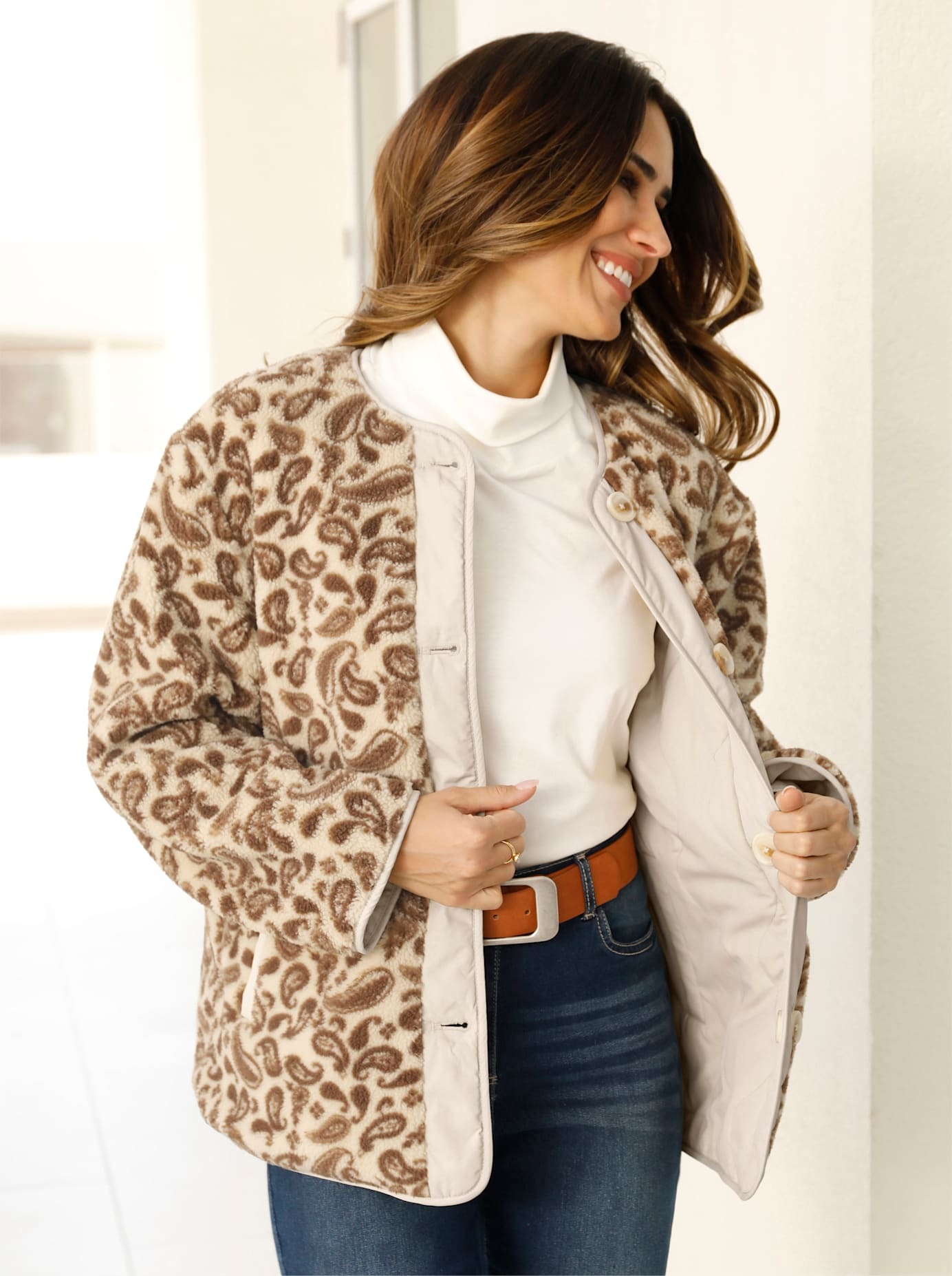 Classic Basics Wendejacke ohne Kapuze