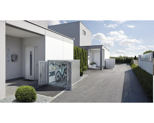 MiniGarage biohort 145 x 203 cm zilver metallic