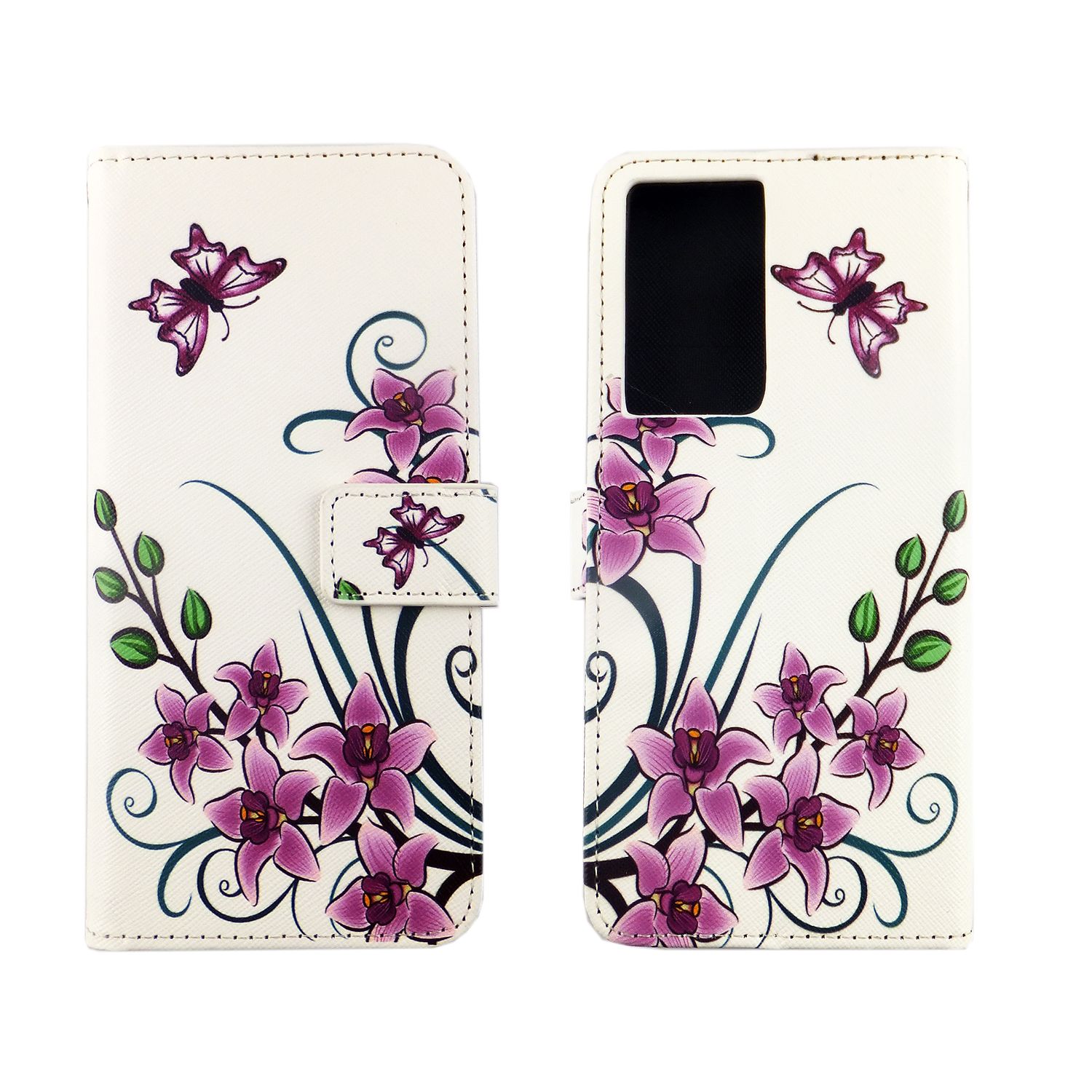 Hülle Handy Schutz für Samsung Galaxy S21 Ultra Case Cover Tasche Wallet Etui