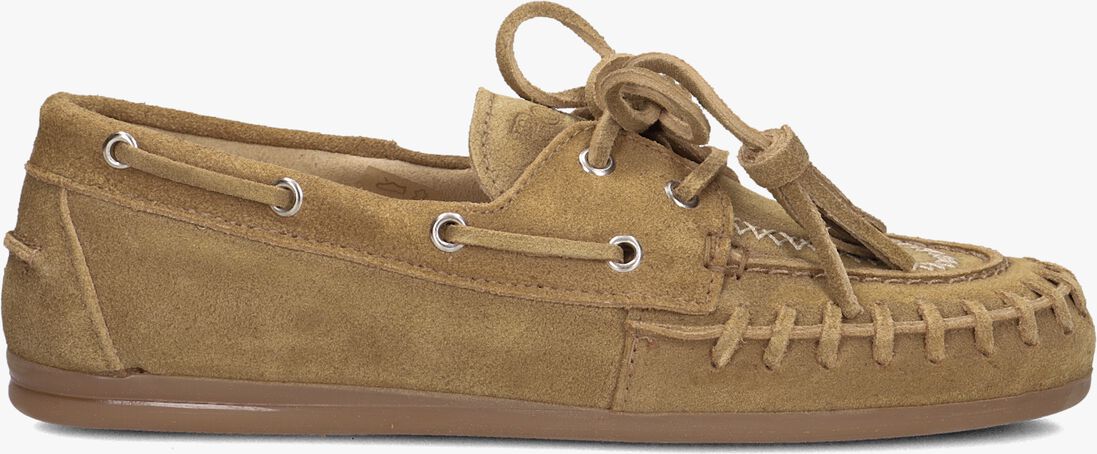 camel posa mocassins boat loafer fringe