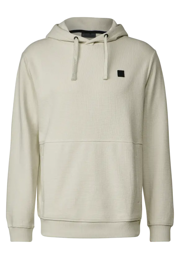 Waffel Struktur Hoodie - faded stone