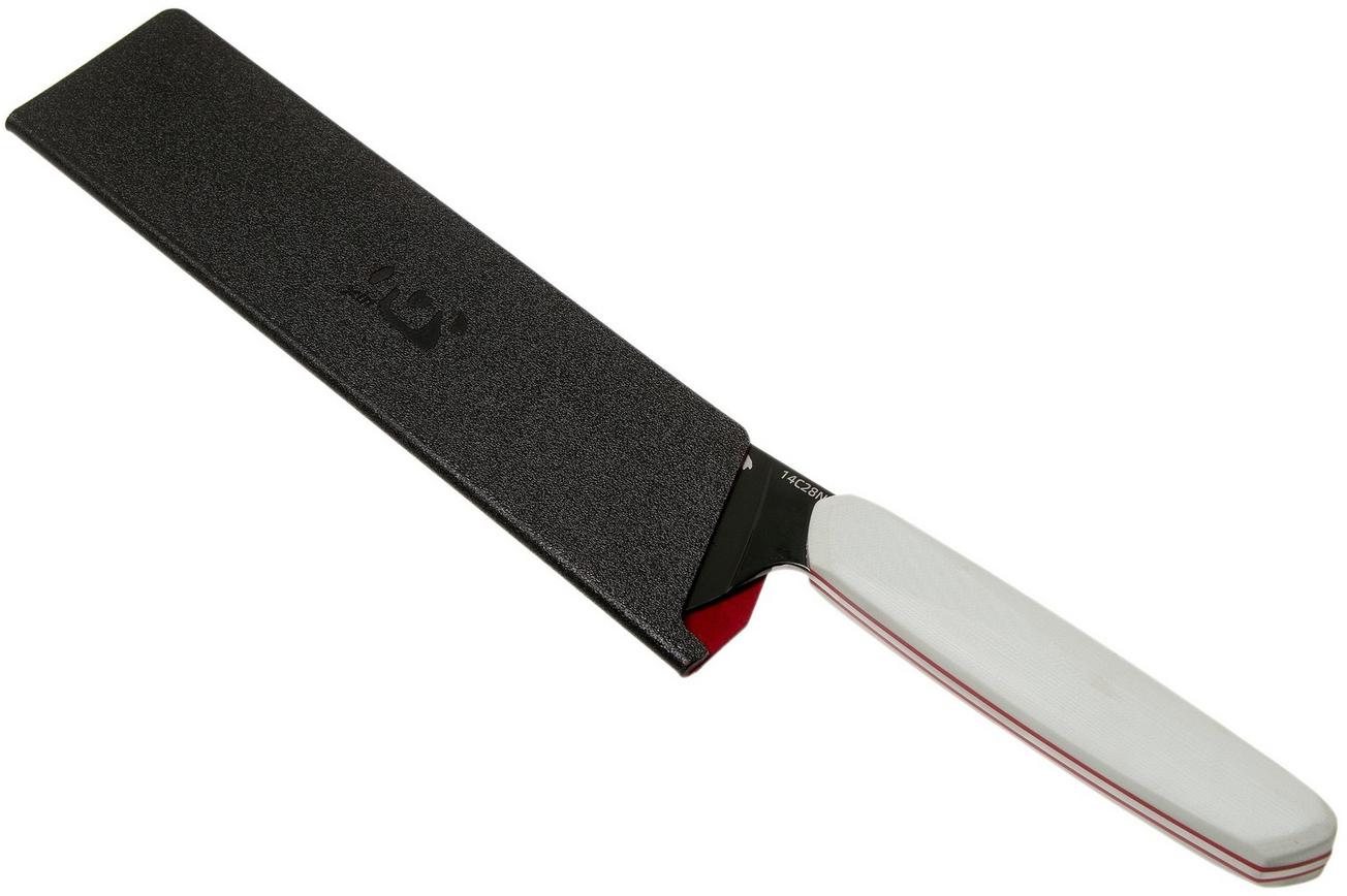 Xin Cutlery XinCore XC125 White G10, Red Liners, Black TiN Coating, koksmes 21,5 cm