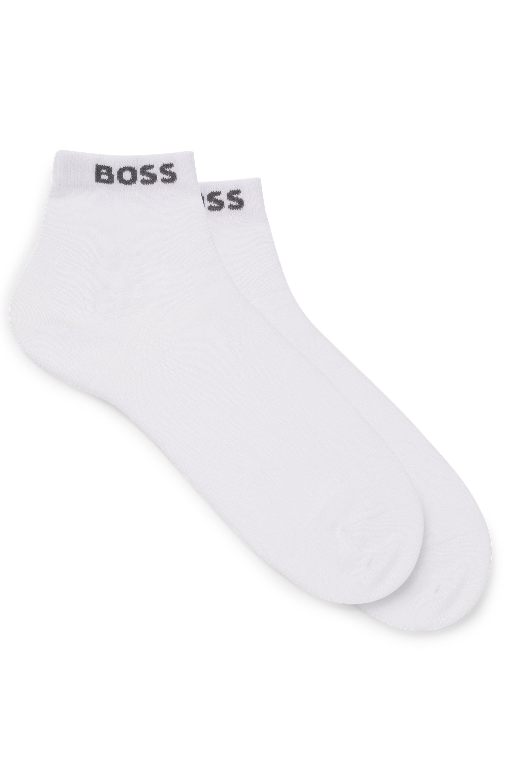 BOSS Sneakersocken Set, 2 Stk. tlg. mit eingenähtem Markenschriftzug