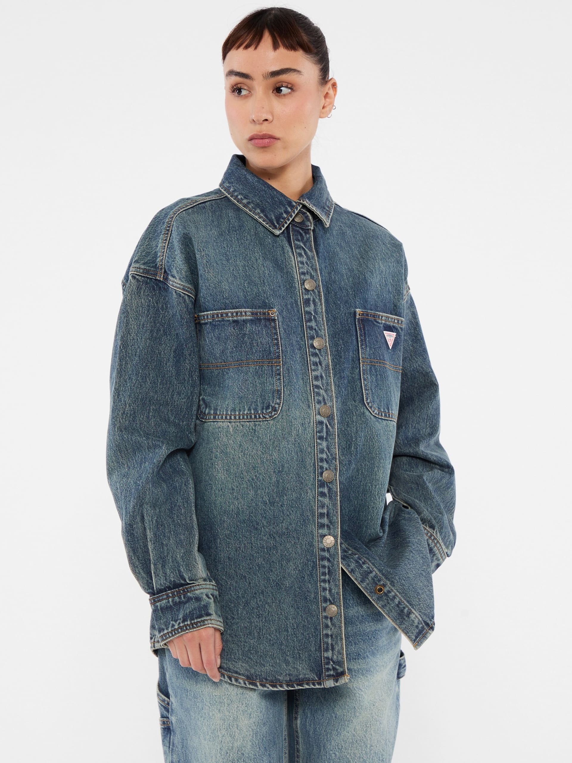 Camisa jeans oversized Carpenter da GUESS Originals