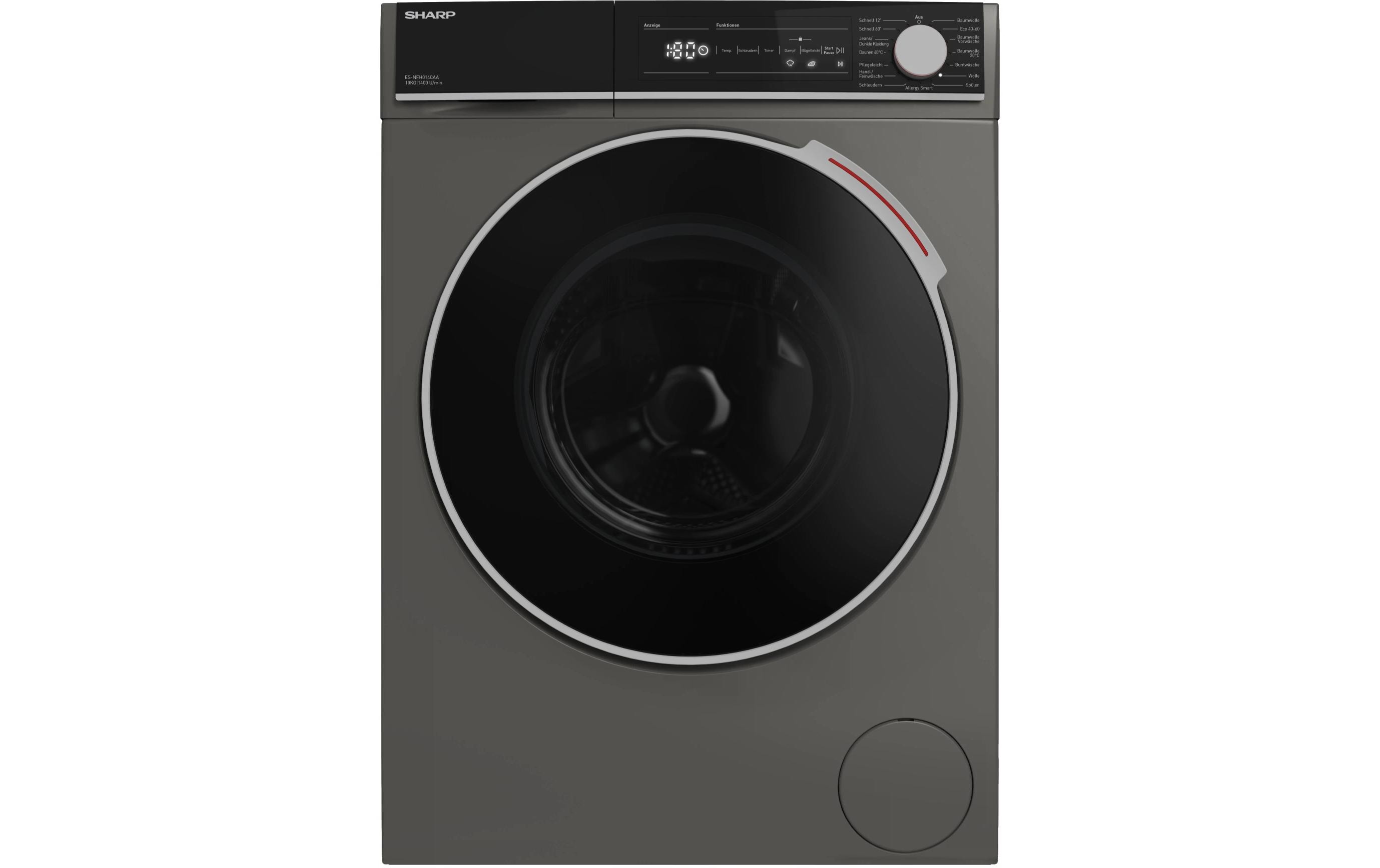 Waschmaschine ES-NFH014CAA-DE Links<br>Frontloader mit 10 kg Ladekapazität