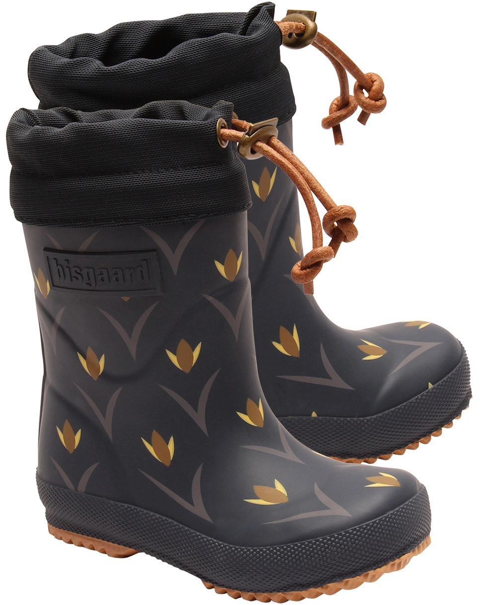 Thermo-Gummistiefel TULIP FLOWER in blau