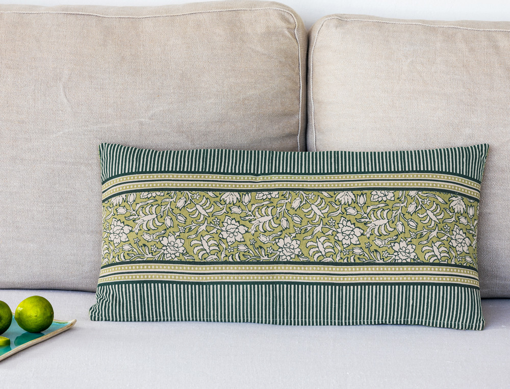 Coussin rectangulaire-Matcha