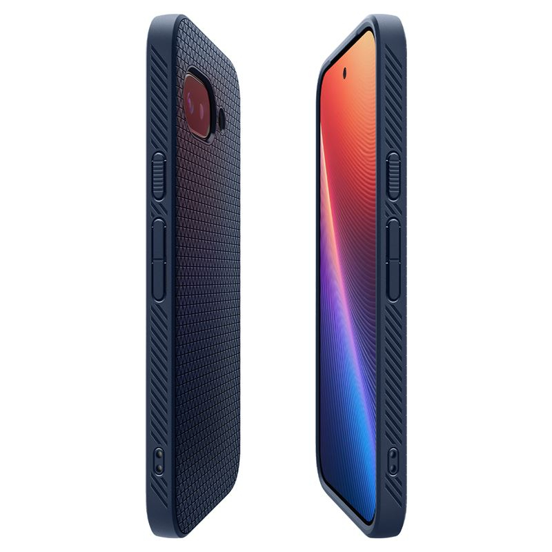 Google Pixel 9a Liquid Air Case Gummi Hülle (ACS09040) - Navy (Matt)