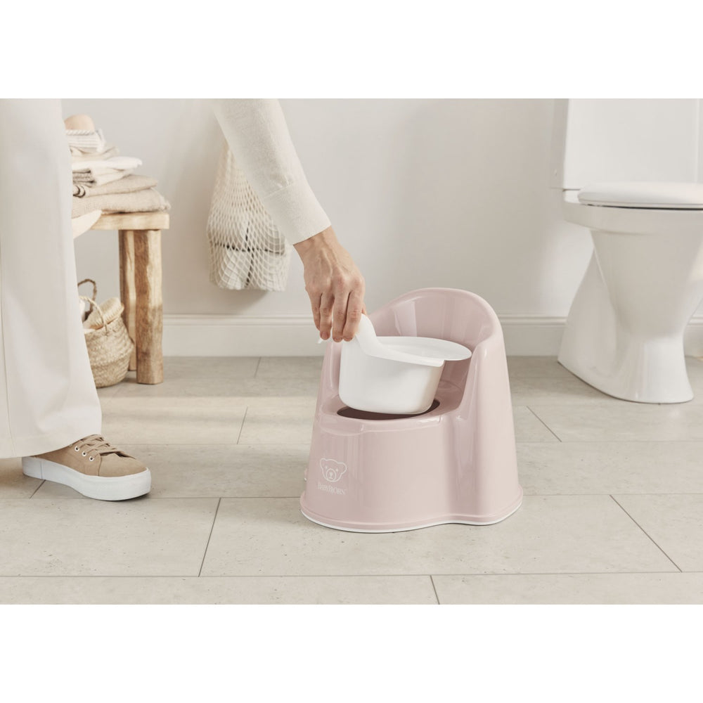 Køb BabyBjörn Pink/White Pottestol