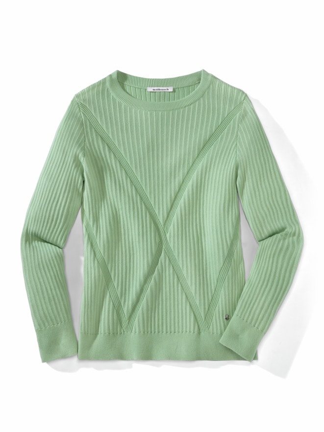 Struktur-Pullover Figurschmeichler
