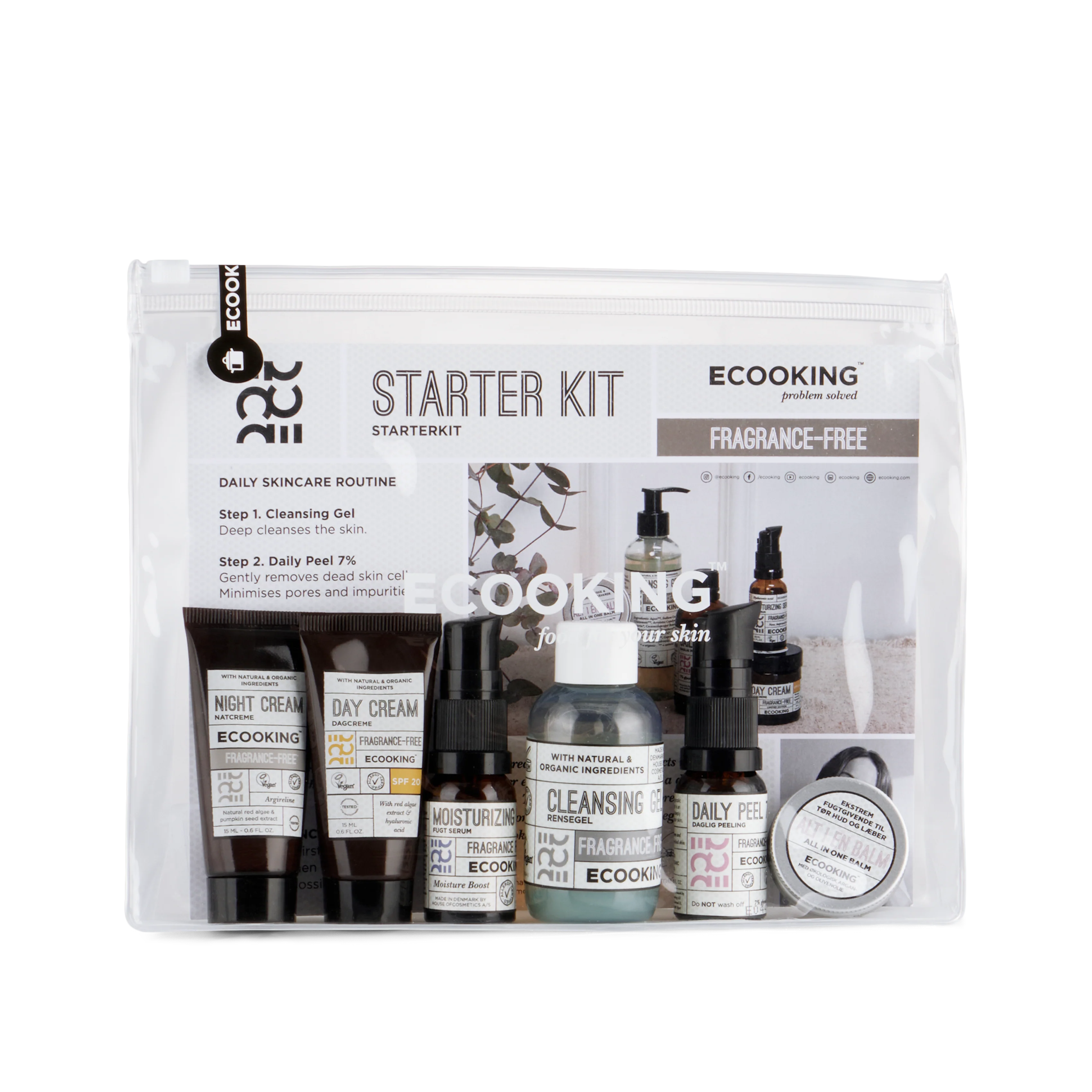 Ecooking  Parfumefri Hudpleje Starterkit