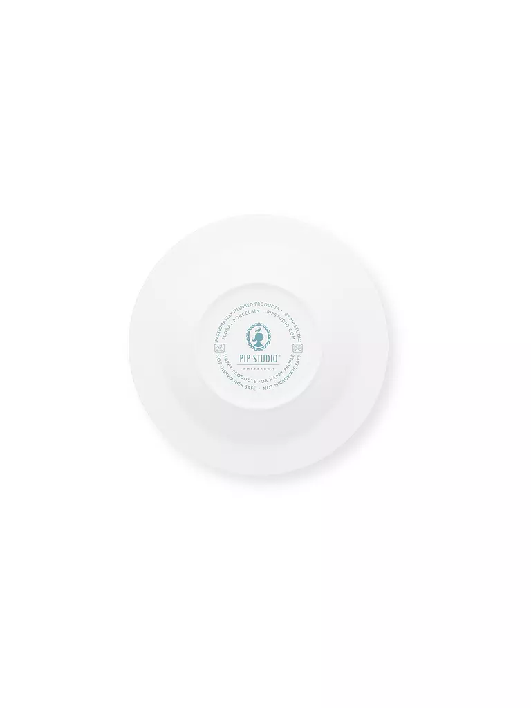 PIP STUDIO Suppenteller 21,5cm FLOWER FESTIVAL Light Blue hellblau