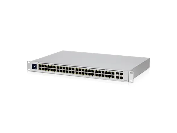 Ubiquiti UniFi Switch USW-48-POE - Switch - Administreret - 48 x 10/100/1000 (32 PoE )   4 x Gigabit SFP - monterbar på stativ, desktop - PoE  (195 W)