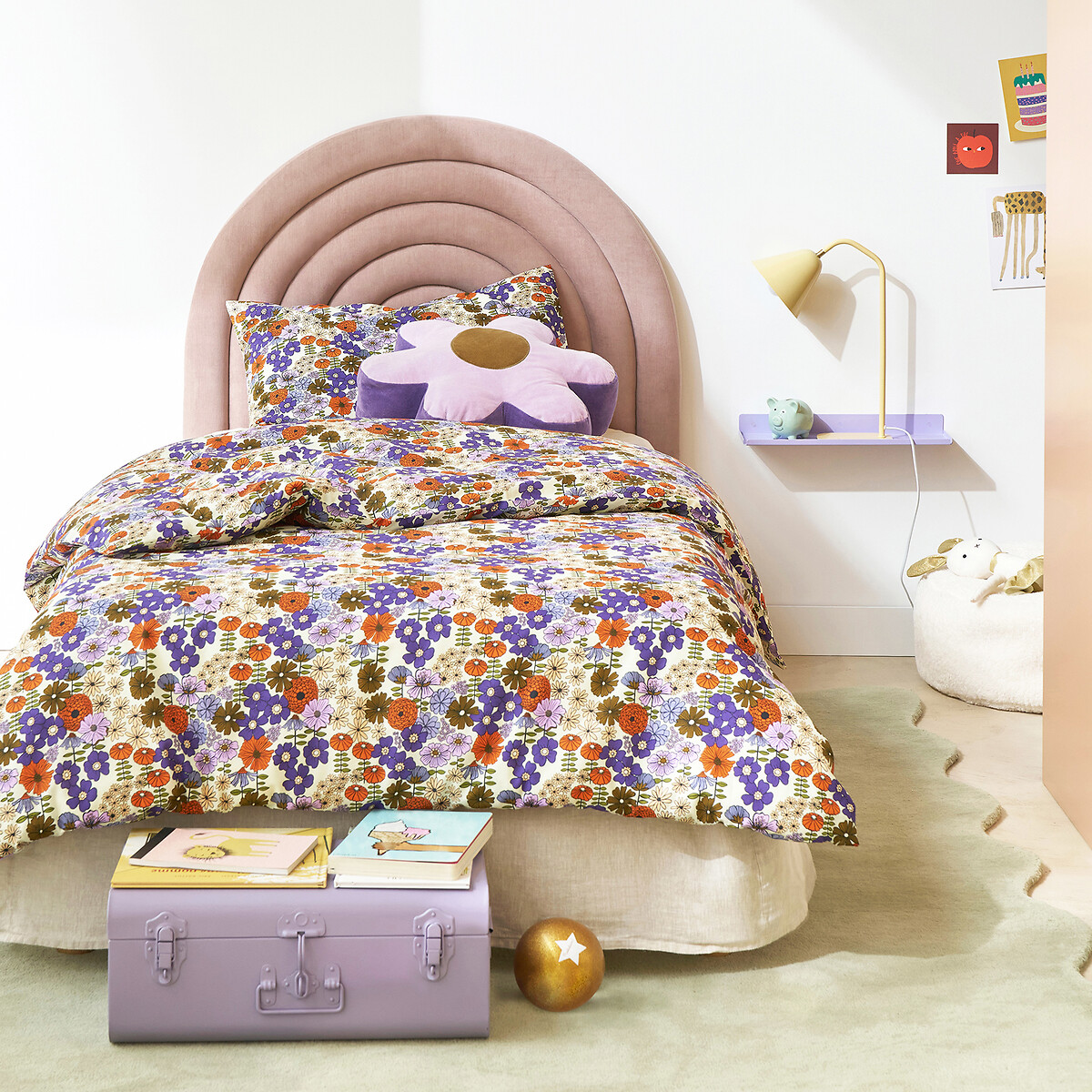 LA REDOUTE INTERIEURS<br>Almofada de veludo em forma de flor, Maggie