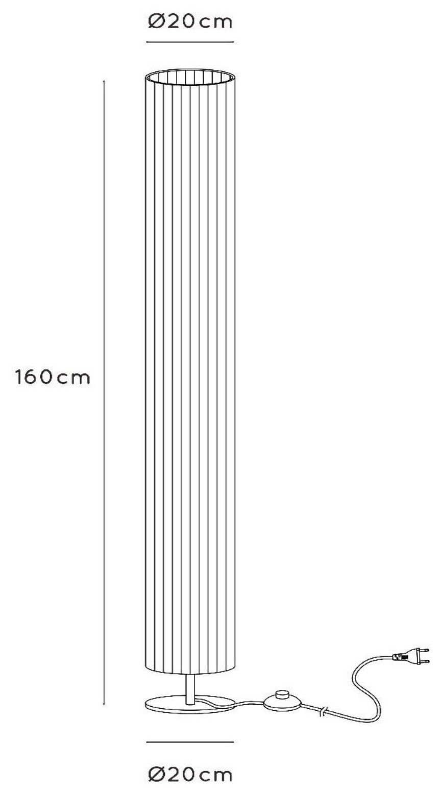 Vloerlamp Fold ⌀20  x H160 cm