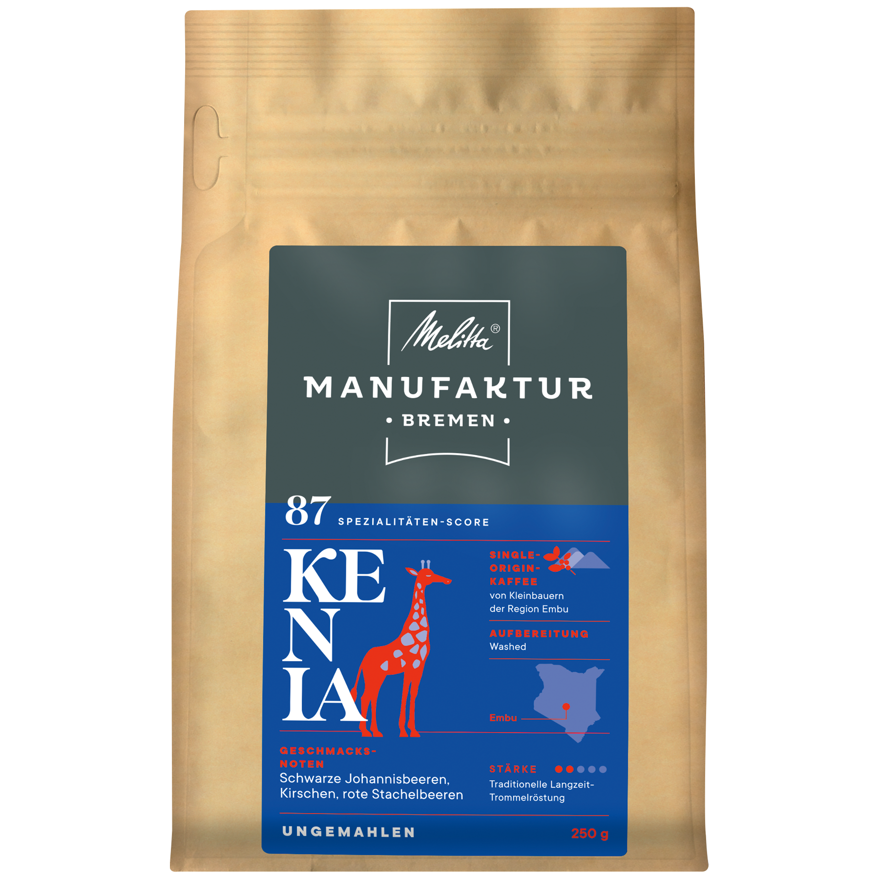 Melitta® Manufaktur-Kaffee Kenia|Kaffeebohnen 250g