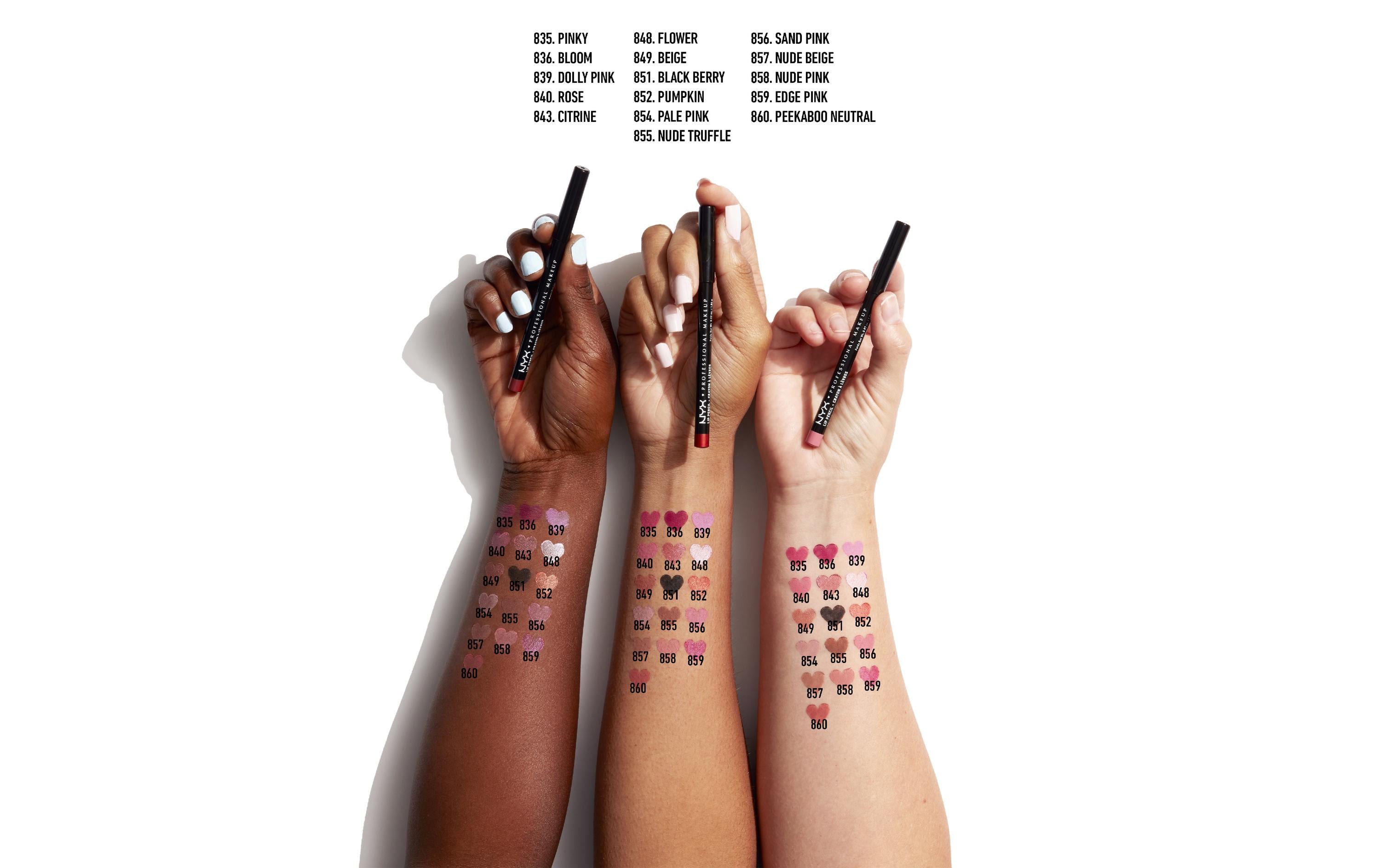Lip Liner Slim 854 Pale PinkLanganhaltender Lip Liner für ein mattes und feines Finish